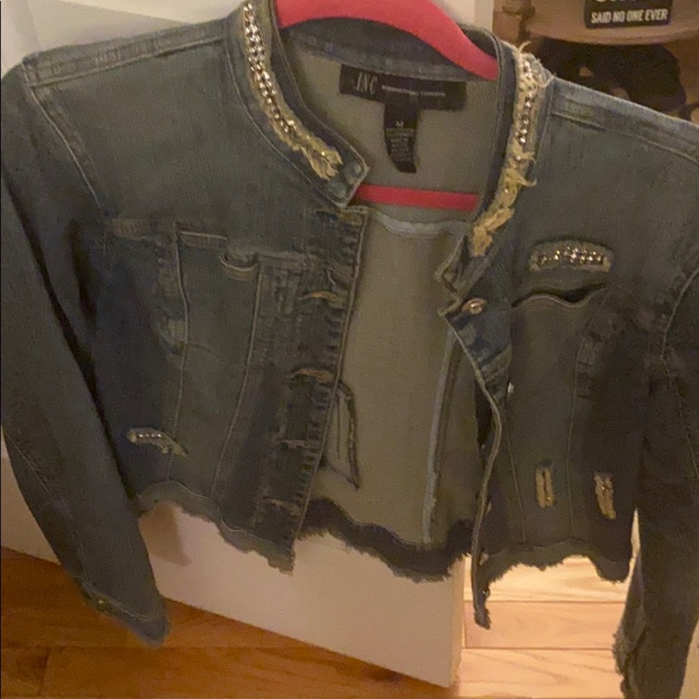 INC size Medium ladies denim jacket $20